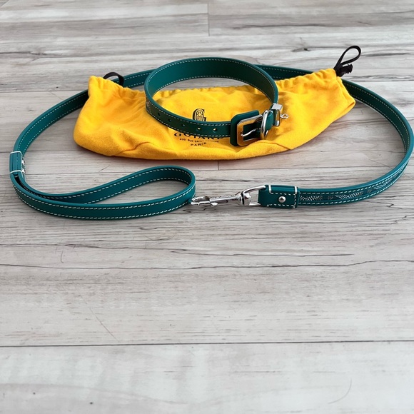Goyard Green Dog Collar - Picture 2 of 7